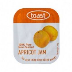 Picture of SINGLE TRAY TOAST APRICOT JAM 48 PIECES X 15G